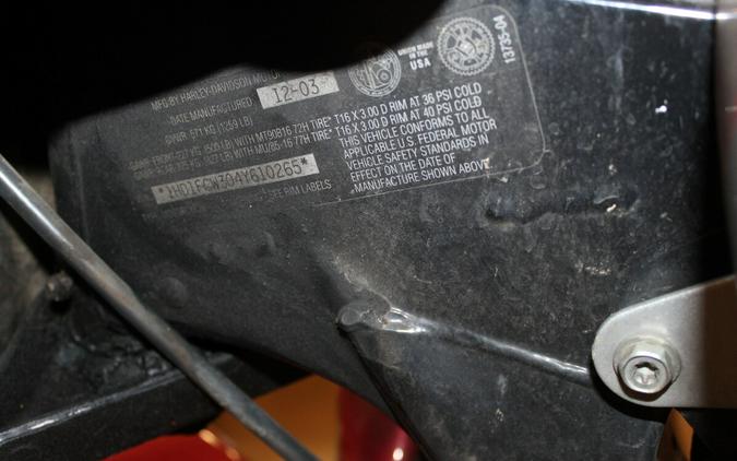 Harley-Davidson® Electra Glide® Ultra Classic Peace Officer SE 2004 FLHTCU 610265T RED/SILVER