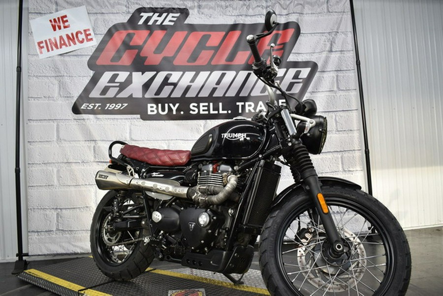2017 Triumph Street Scrambler Jet Black