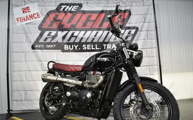 2017 Triumph Street Scrambler Jet Black