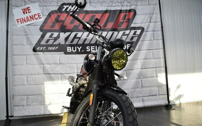 2017 Triumph Street Scrambler Jet Black