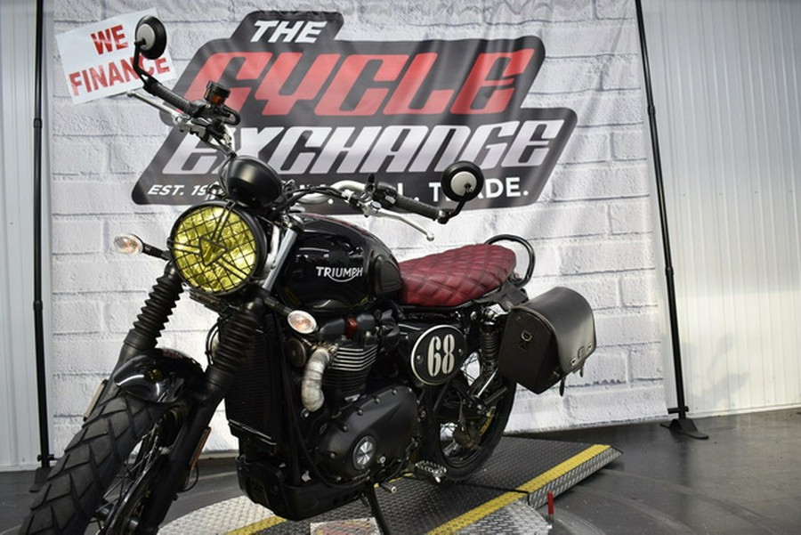 2017 Triumph Street Scrambler Jet Black