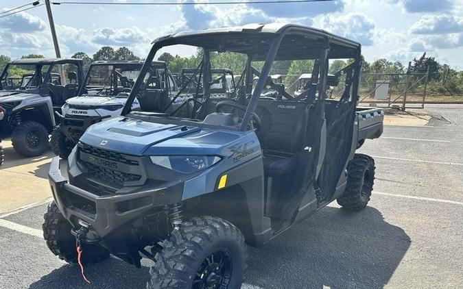 New 2025 POLARIS RANGER CREW XP 1000 PREMIUM BLUE SLATE METALLIC SMOKE