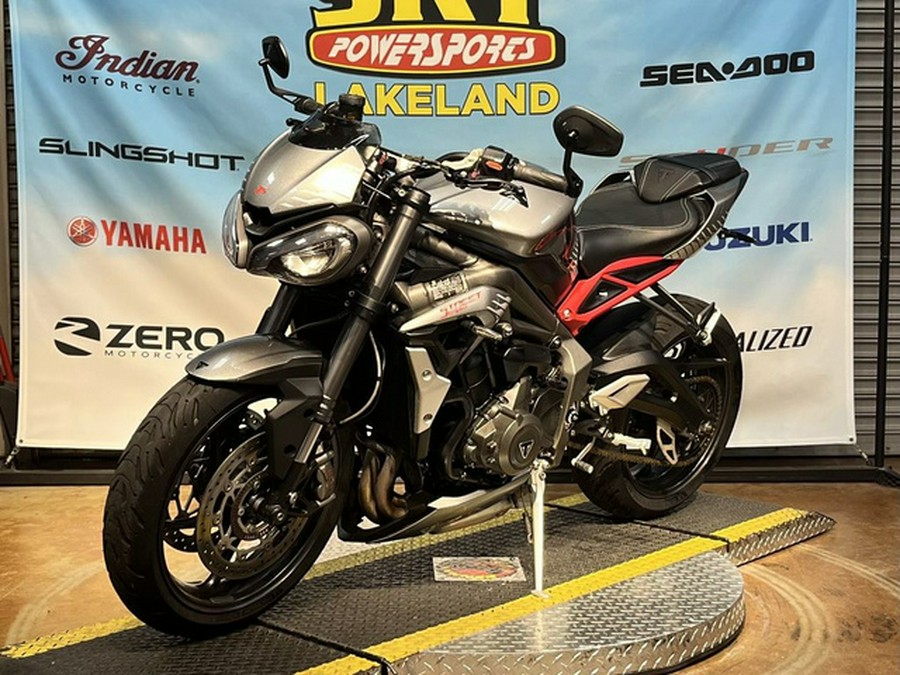 2022 Triumph Street Triple RS Silver Ice