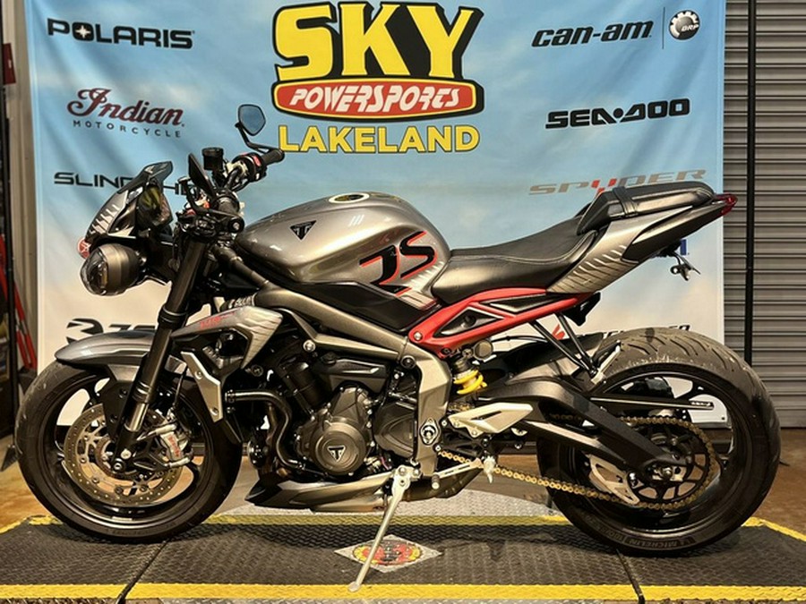 2022 Triumph Street Triple RS Silver Ice