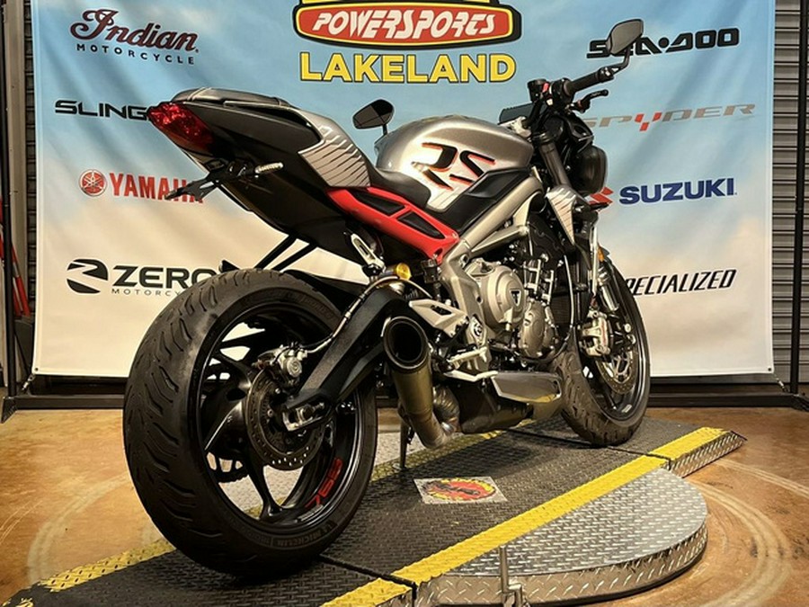 2022 Triumph Street Triple RS Silver Ice