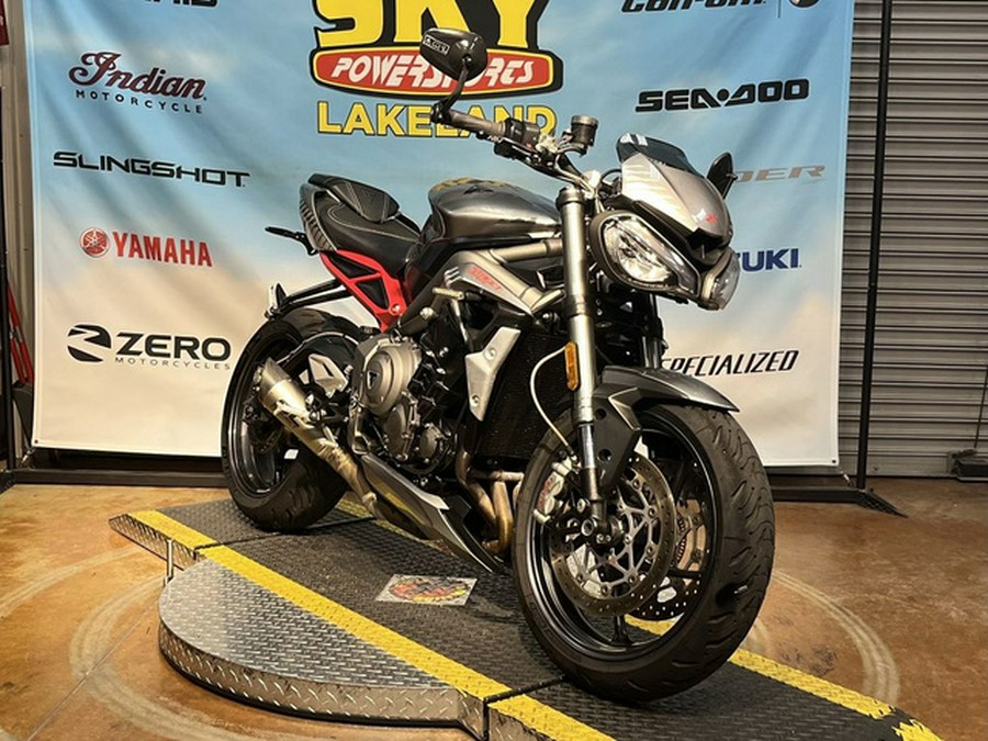 2022 Triumph Street Triple RS Silver Ice