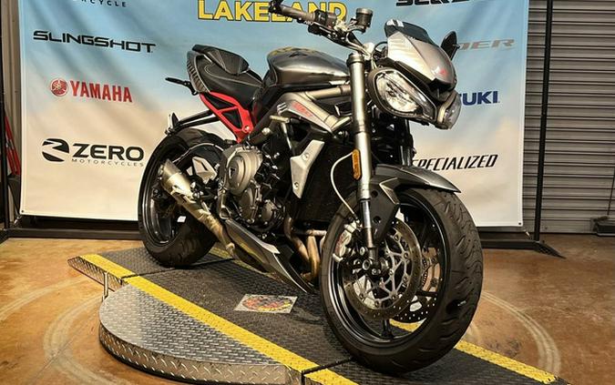 2022 Triumph Street Triple RS Silver Ice