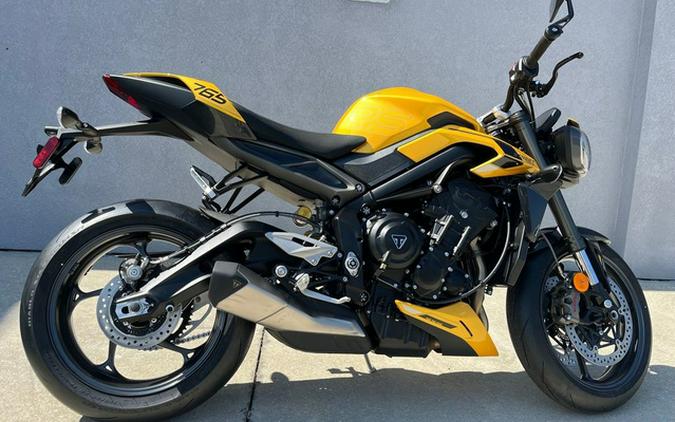 2024 Triumph Street Triple 765 RS Cosmic Yellow