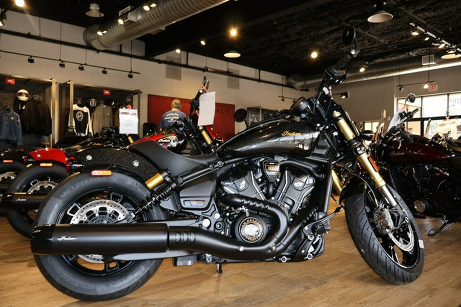 2026 Indian 101 Scout Black Crystal With Super Graphite