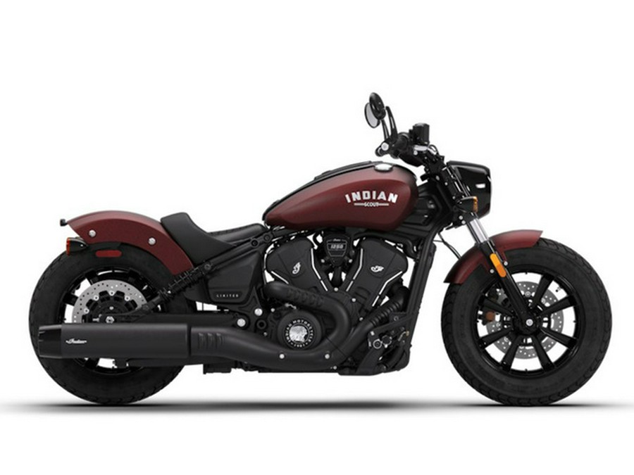 2026 Indian Scout Bobber Limited +Tech Maroon Metallic Smoke