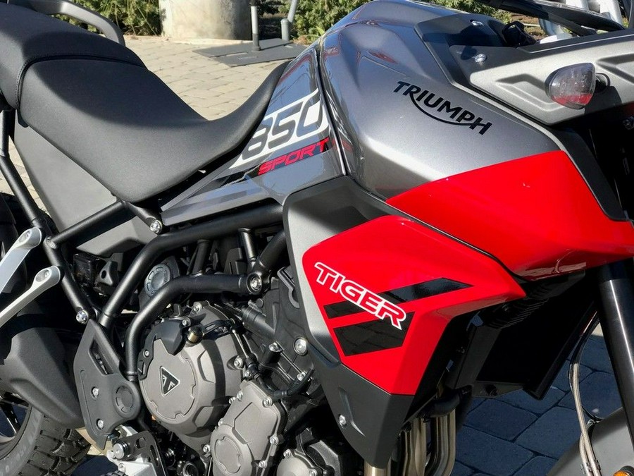 2024 Triumph Tiger 850 Sport Graphite/Diablo Red