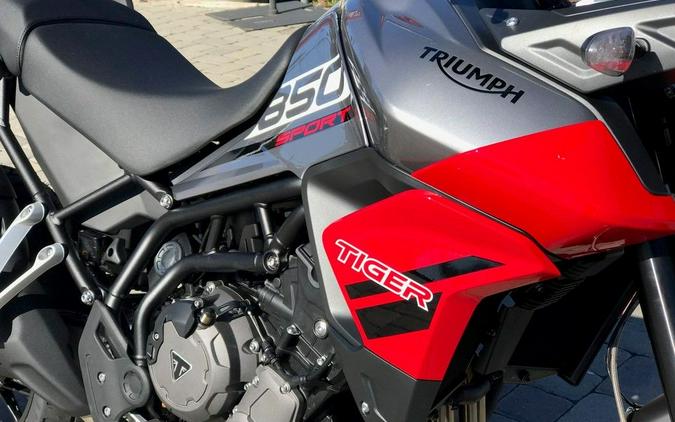 2024 Triumph Tiger 850 Sport Graphite/Diablo Red