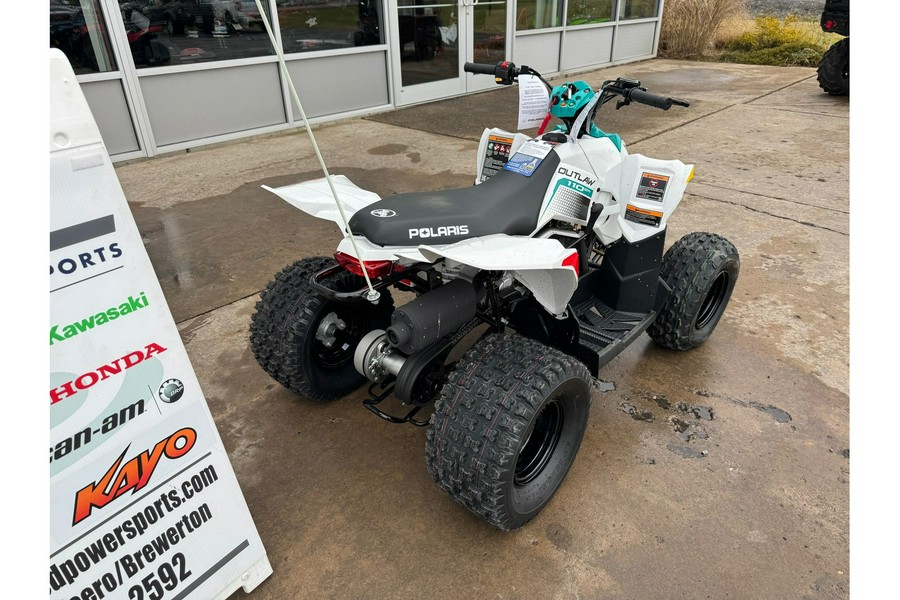 2025 Polaris Industries Outlaw 110 EFI Bright White/Radiant Green