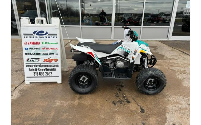 2025 Polaris Industries Outlaw 110 EFI Bright White/Radiant Green