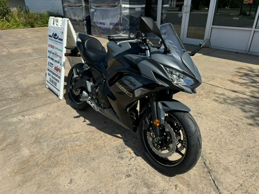 2024 Kawasaki Ninja 650 Metallic Matte Dark Gray/Metallic Spark Black/Metallic Flat Spark Black