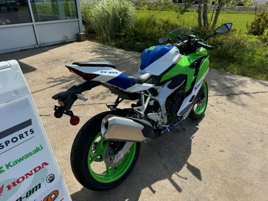 2024 Kawasaki Ninja ZX-4RR 40th Anniversary Edition ABS Lime Green/Pearl Crystal White/Blue