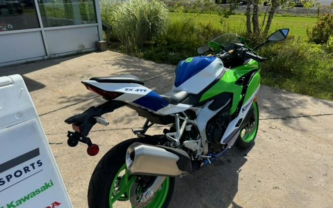 2024 Kawasaki Ninja ZX-4RR 40th Anniversary Edition ABS Lime Green/Pearl Crystal White/Blue