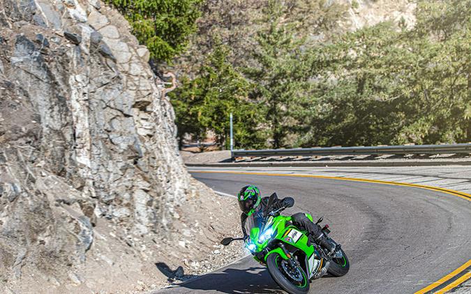 2025 Kawasaki Ninja 650 KRT Edition ABS Lime Green/Ebony/Pearl Blizzard White - 109571