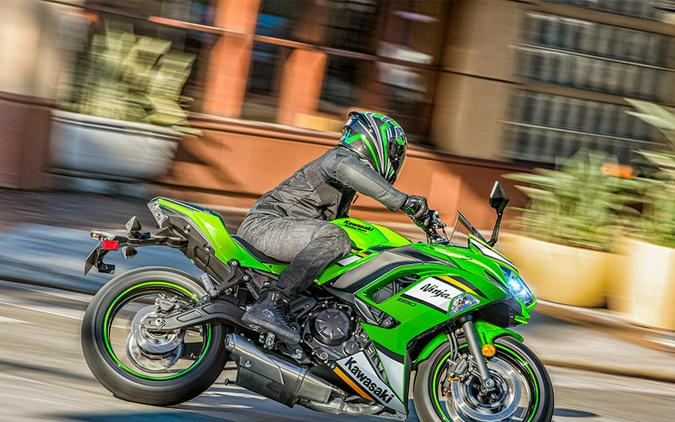 2025 Kawasaki Ninja 650 KRT Edition ABS Lime Green/Ebony/Pearl Blizzard White - 109571