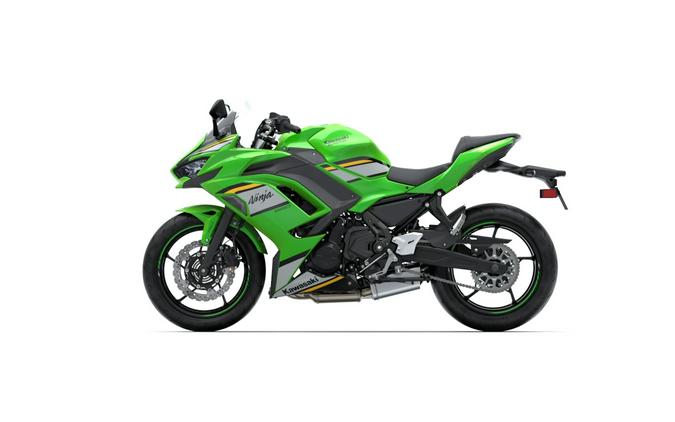 2025 Kawasaki Ninja 650 KRT Edition ABS Lime Green/Ebony/Pearl Blizzard White - 109571