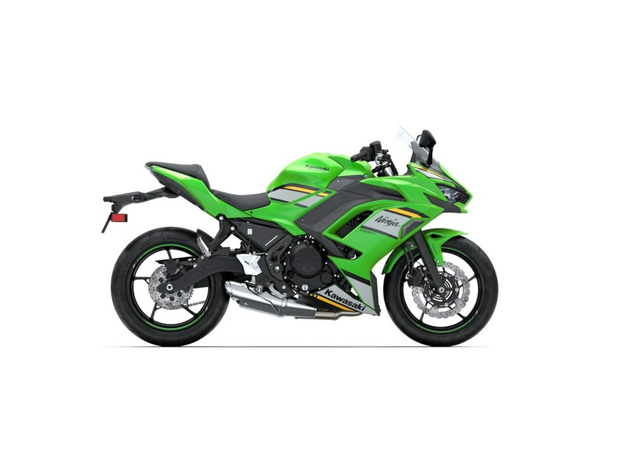 2025 Kawasaki Ninja 650 KRT Edition ABS Lime Green/Ebony/Pearl Blizzard White - 109570