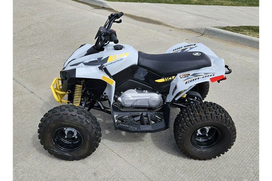 2024 Can-Am Renegade 110 EFI Gray & Yellow / Blue & Black