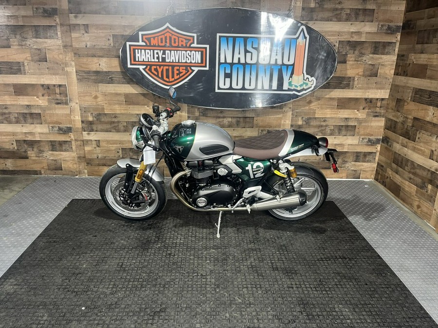 2027 Speed Twin 1200 Cafe Racer Edition Aluminium Silver / Competition Green