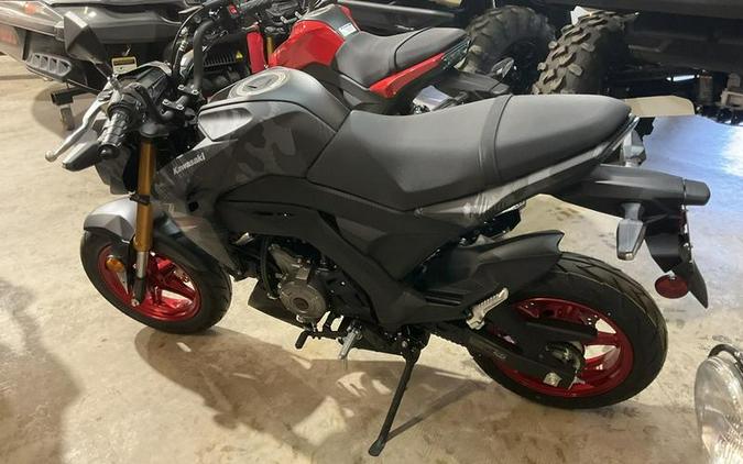 2024 Kawasaki Z125 PRO Cypher Camo Gray Matte/Metallic Matte Carbon Gray