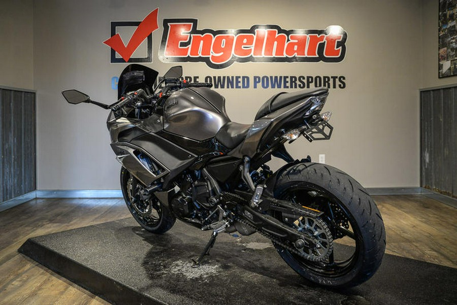 2021 Kawasaki Ninja® 650 Metallic Graphite Gray/Metallic Spark Black