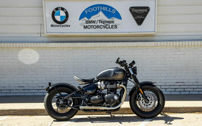 2022 Triumph Bonneville Bobber Matt Storm Grey/Matt Ironstone