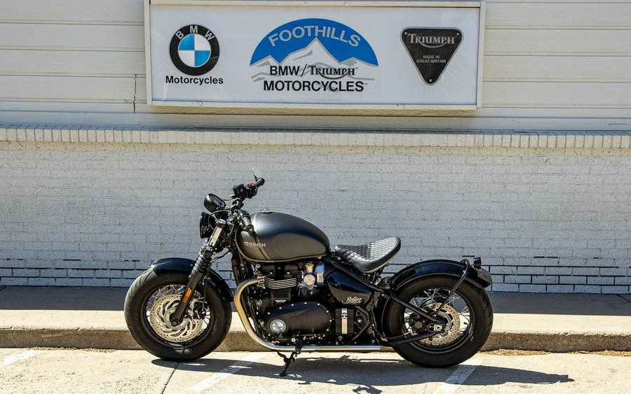 2022 Triumph Bonneville Bobber Matt Storm Grey/Matt Ironstone