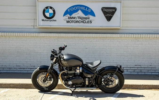 2022 Triumph Bonneville Bobber Matt Storm Grey/Matt Ironstone