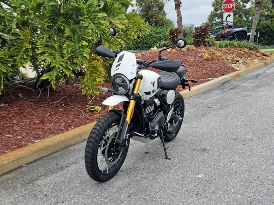 2026 Triumph Scrambler 400 XC Vanilla White XC