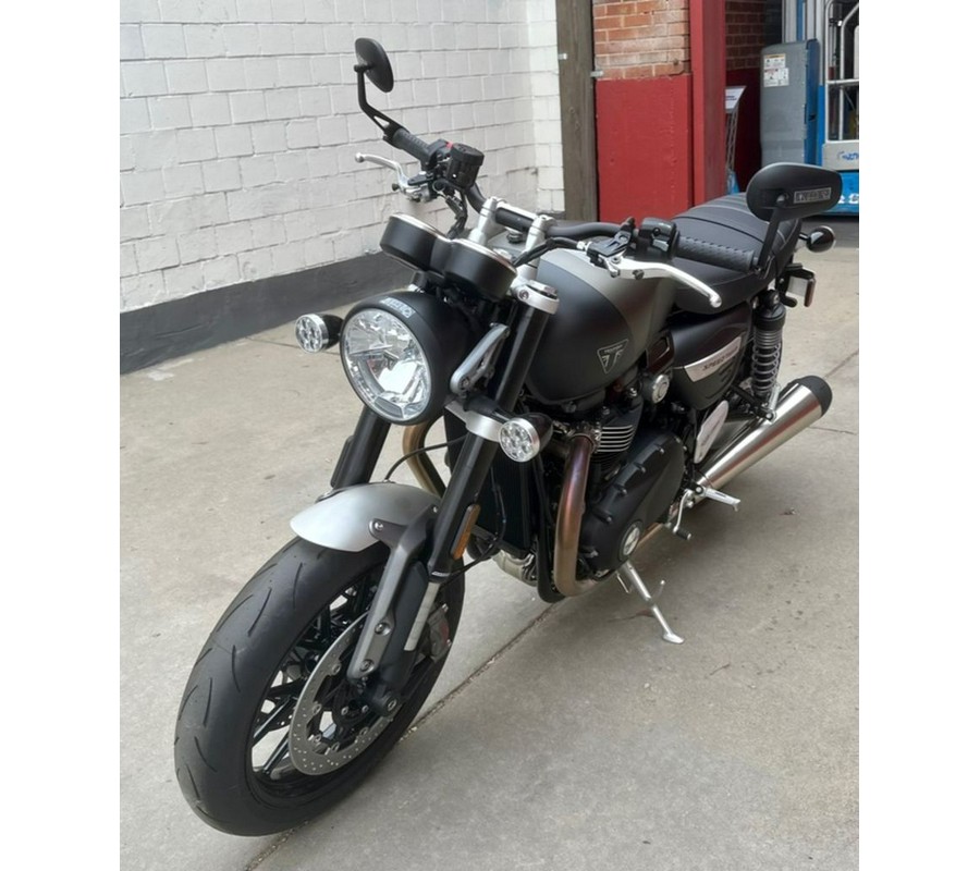 2024 Triumph Speed Twin 1200 Matte Ironstone/Matte Storm Grey