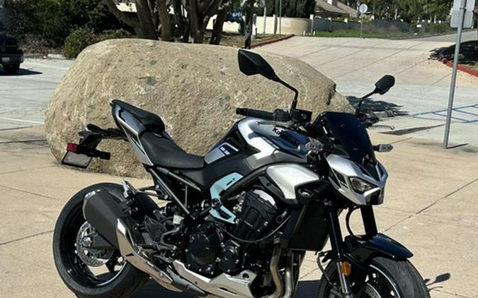 2025 Kawasaki Z900 ABS Galaxy Silver/Metallic Spark Black
