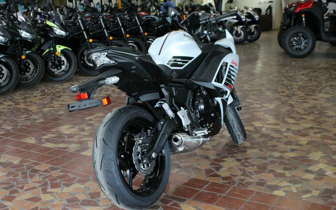 2026 Kawasaki NINJA 650 ABS Metallic Matte Whitish Silver/Metallic Flat Spark Black - TDAJ6909