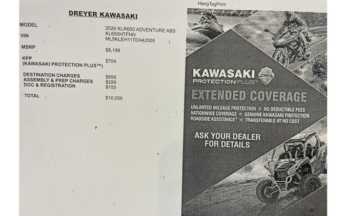 2026 KLR650 ADVENTURE ABS - Kawasaki