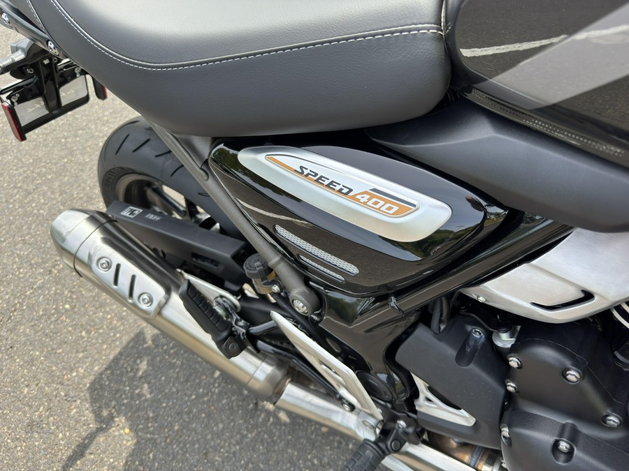 2025 Triumph SPEED 400 - SAPPHIRE BLACK - STORM GREY