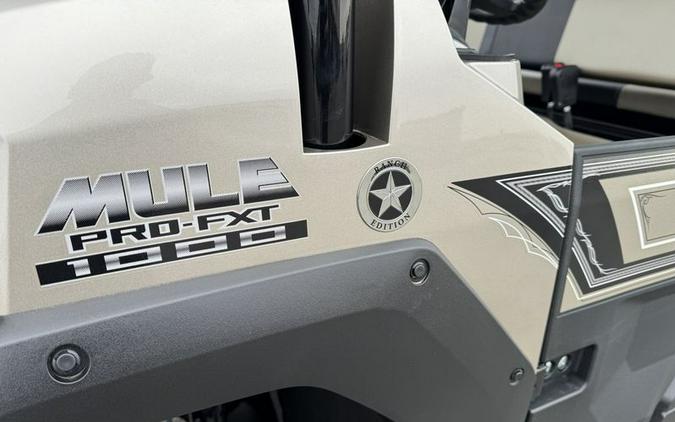 New 2024 KAWASAKI MULE PROFXT 1000 LE PLATINUM RANCH EDITION METALLIC STARDUST WHITE