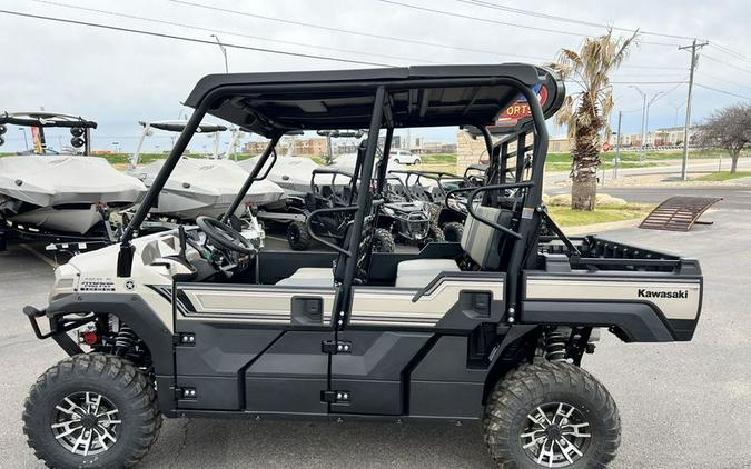 New 2024 KAWASAKI MULE PROFXT 1000 LE PLATINUM RANCH EDITION METALLIC STARDUST WHITE