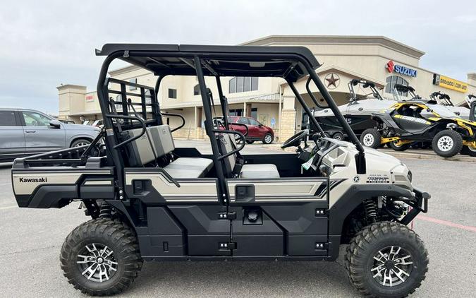 New 2024 KAWASAKI MULE PROFXT 1000 LE PLATINUM RANCH EDITION METALLIC STARDUST WHITE