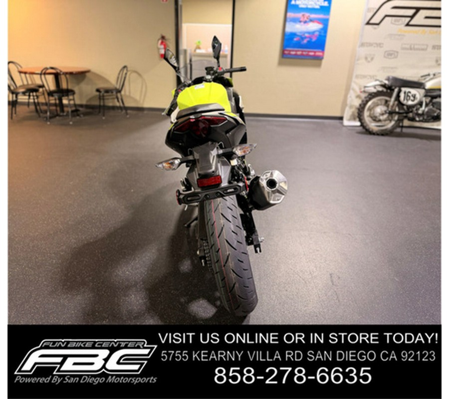 2026 Kawasaki Ninja 500 ABS Metallic Yellowish Green/Ebony SE ABS