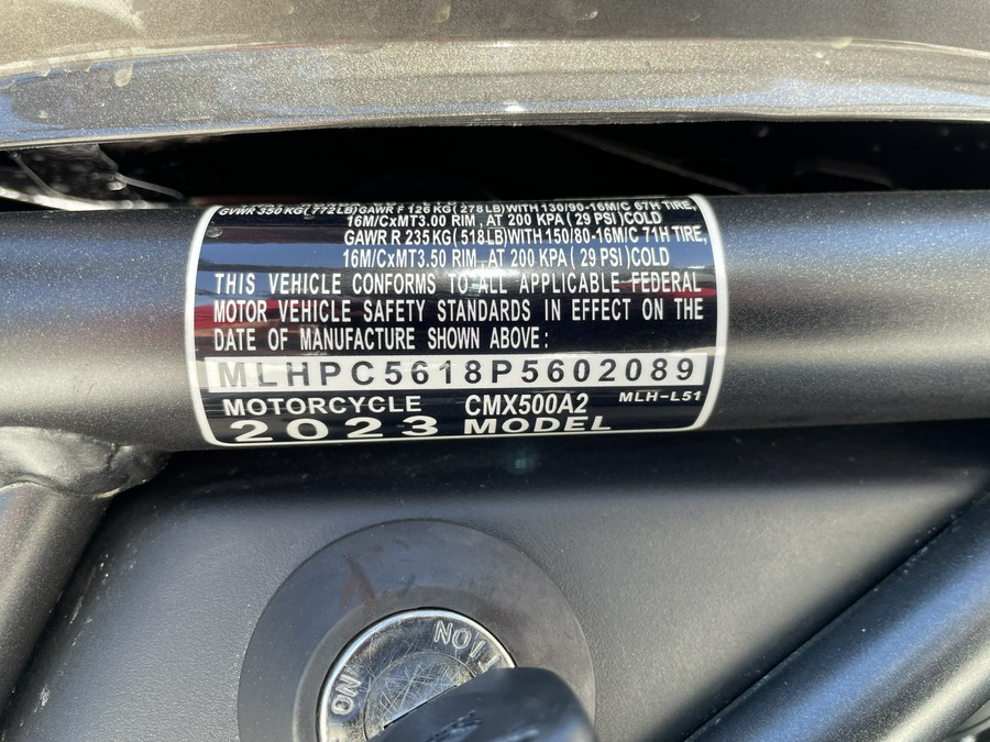 2023 Honda Rebel® 500 ABS SE