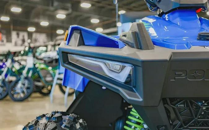 New 2025 POLARIS OUTLAW 70 EFI VELOCITY BLUE AND LIFTED LIME