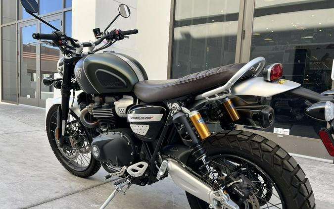 2022 Triumph Scrambler 1200 XC Matt Khaki Green Matt Jet Black