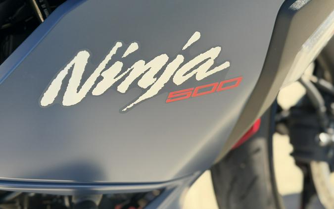 2026 KAWASAKI Ninja 500 SE ABS Metallic Matte Twilight Blue/Candy Persimmon Red - DA78559