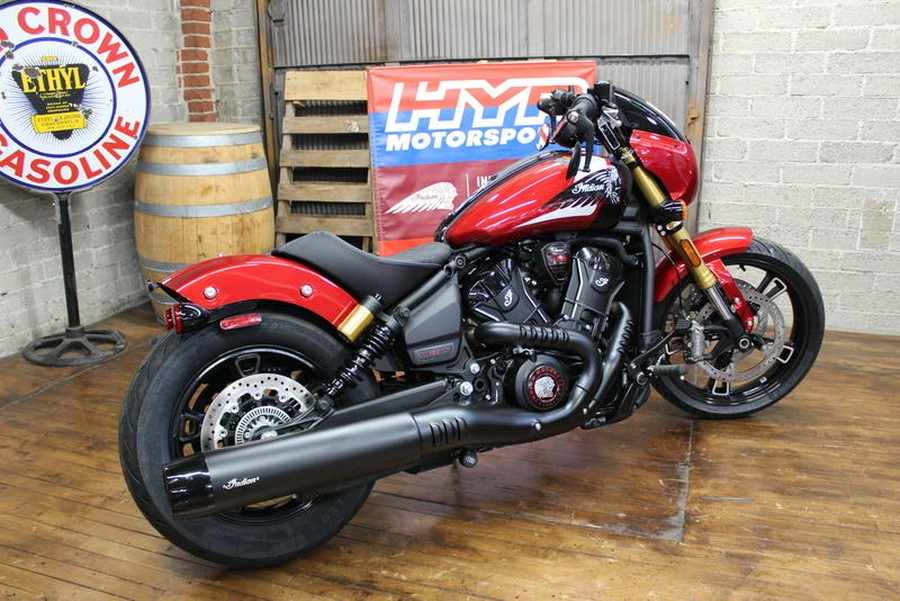 2025 Indian Motorcycle® 101 Scout® Sunset Red Metallic with Graphics