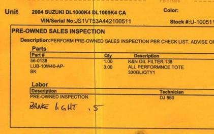 2004 Suzuki V-Strom 1000