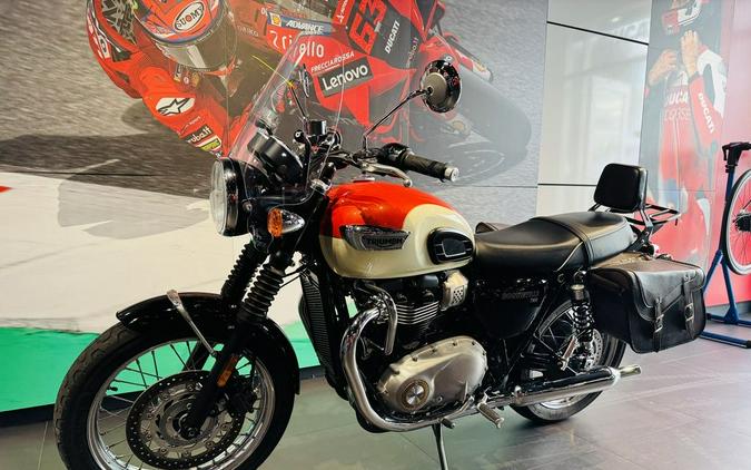 2019 Triumph Bonneville T100 New England White / Intense Orange
