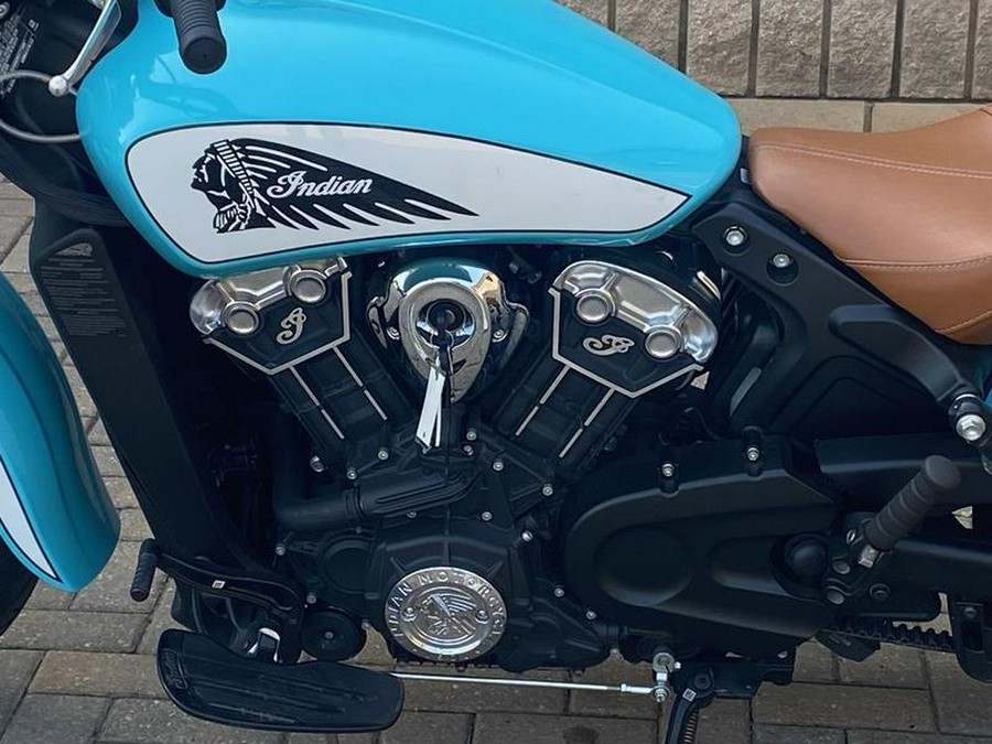 2021 Indian Motorcycle® Scout® ABS Icon Arizona Turquoise/Pearl White